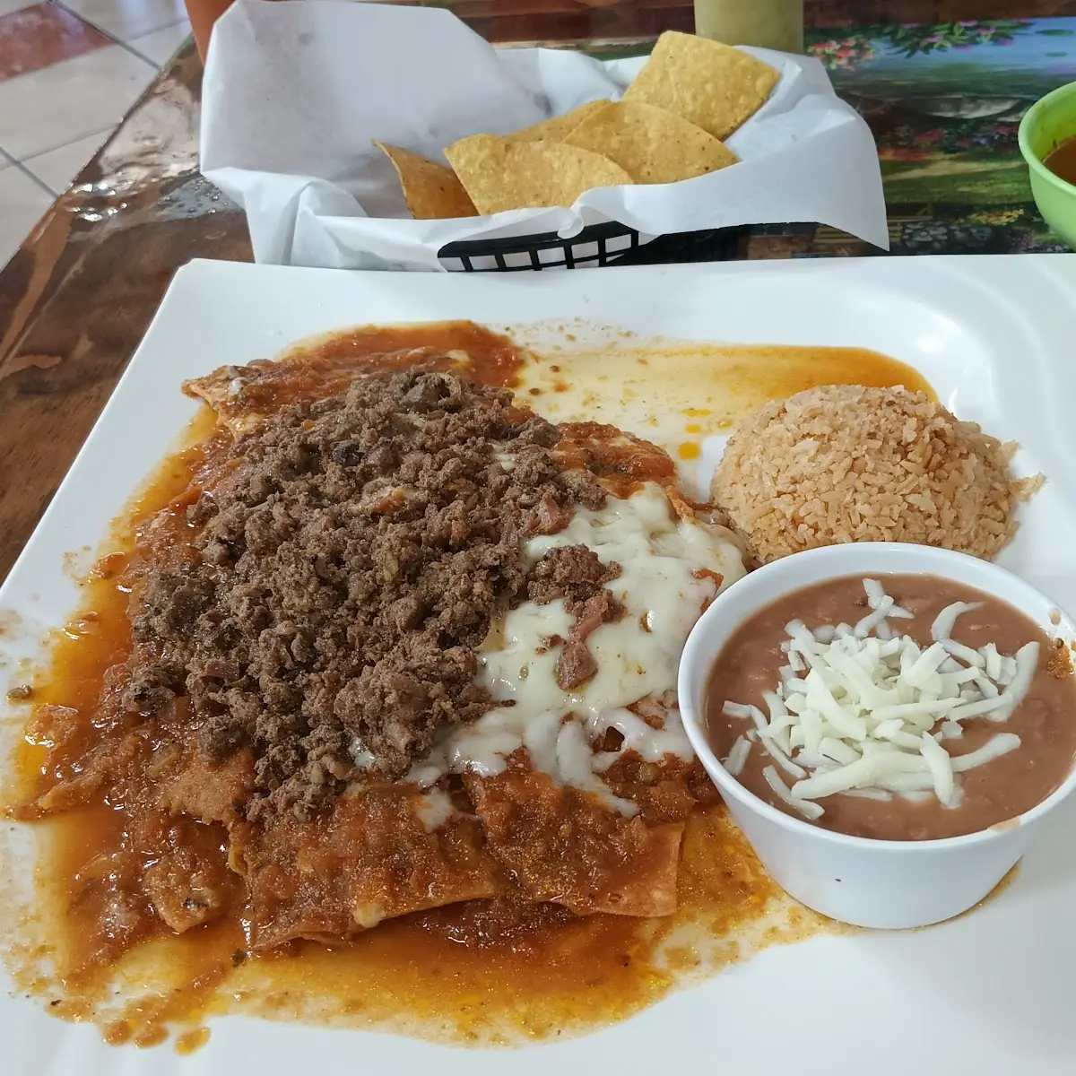 Bandera Enchilada Plate