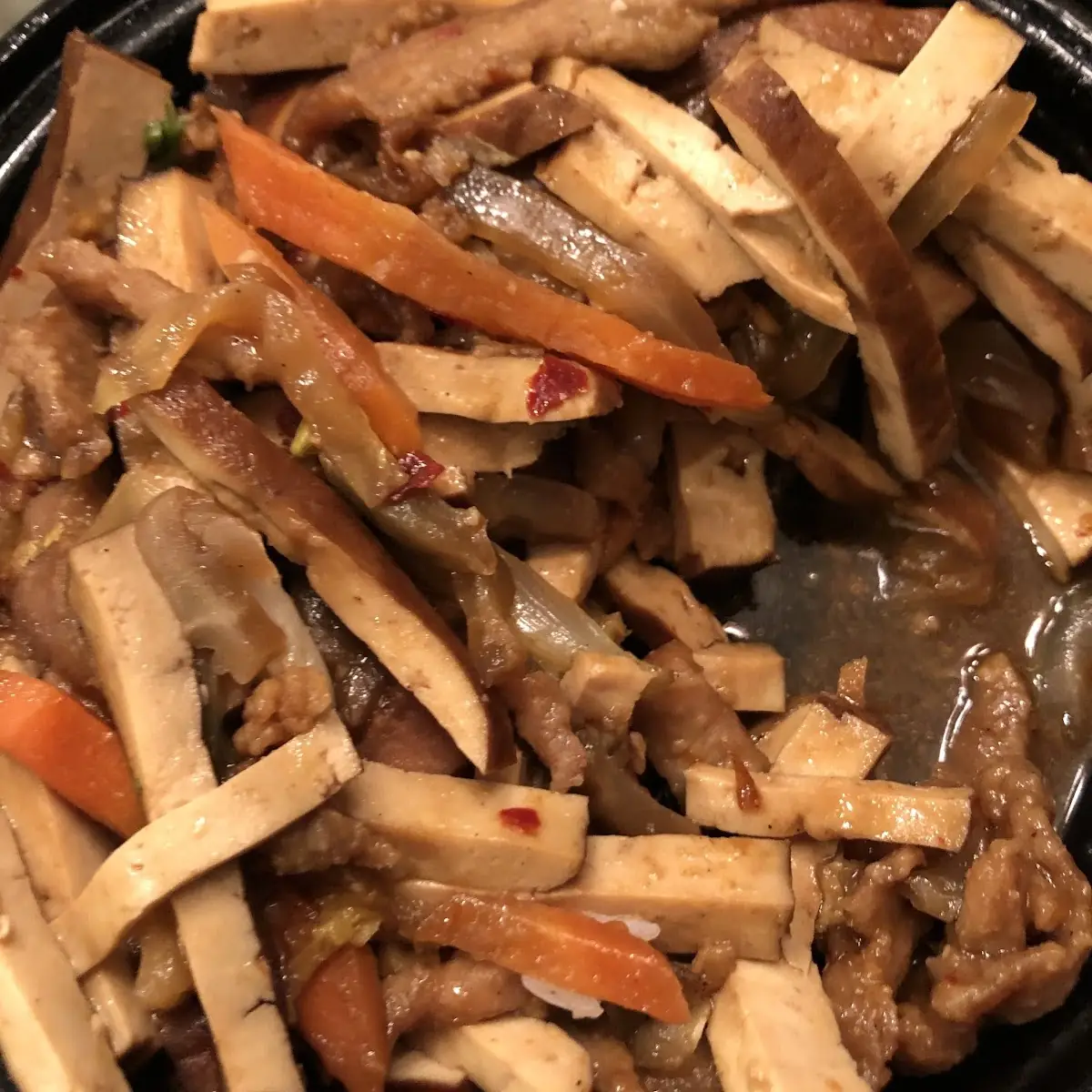 Pork with Dry Bean Curd