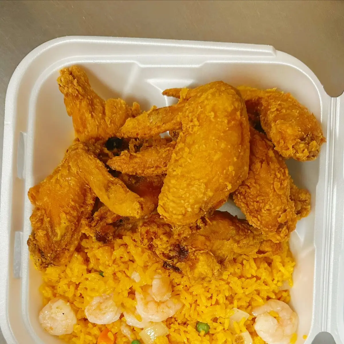 Wings and Chicken Rice