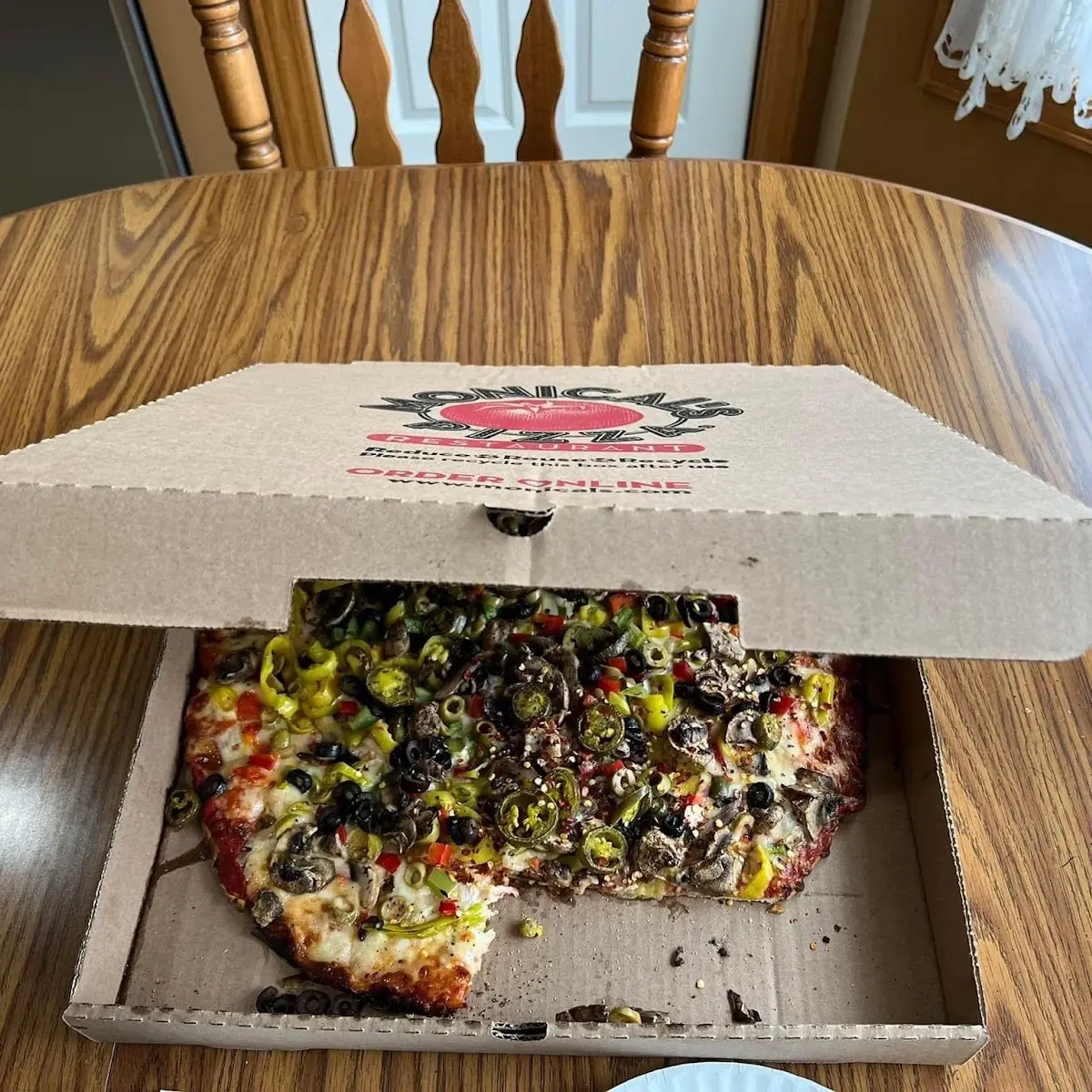 Veggie Pizza with Added Veggies