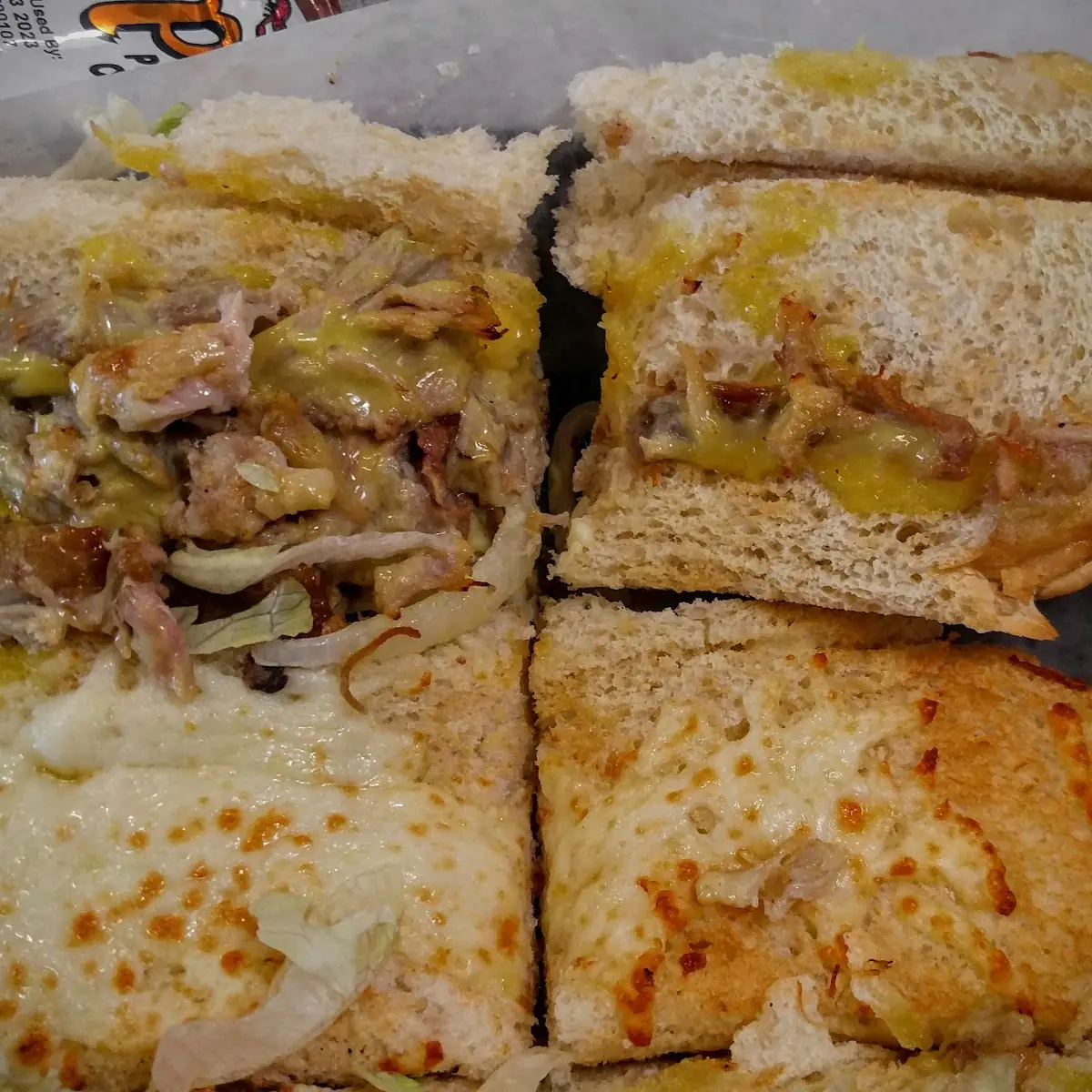 Caribbean Pulled Pork Grinder