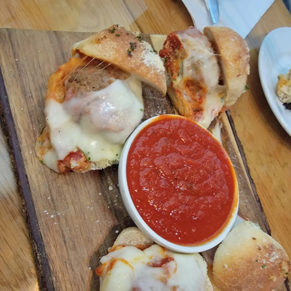 Open Face Chicken Parm Sandwich