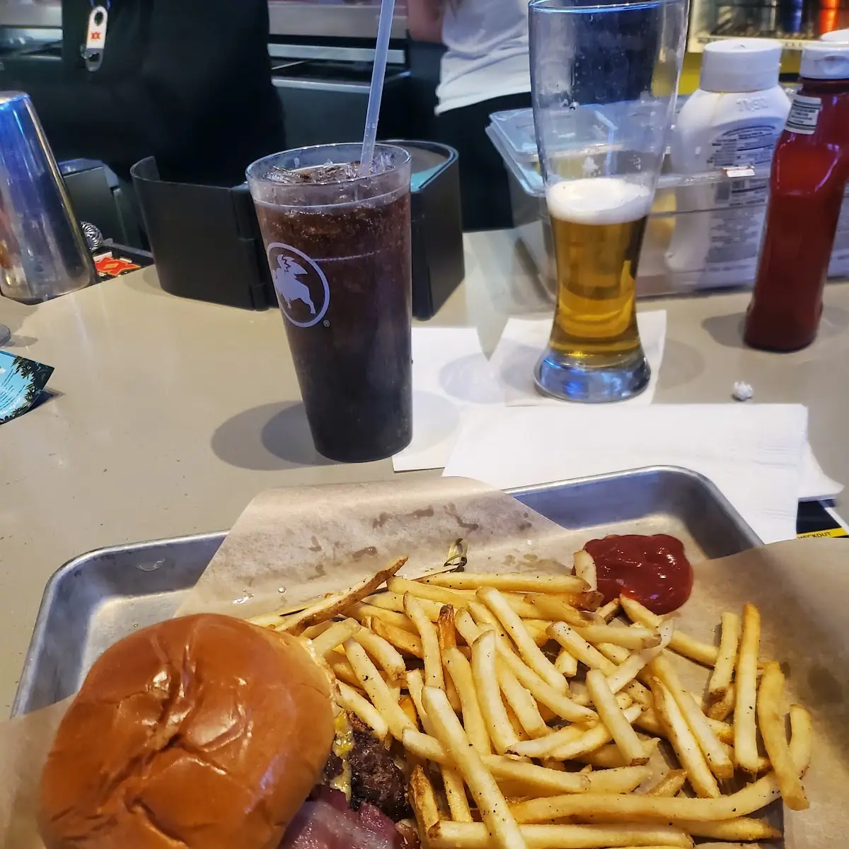 Cheese Curd Bacon Burger