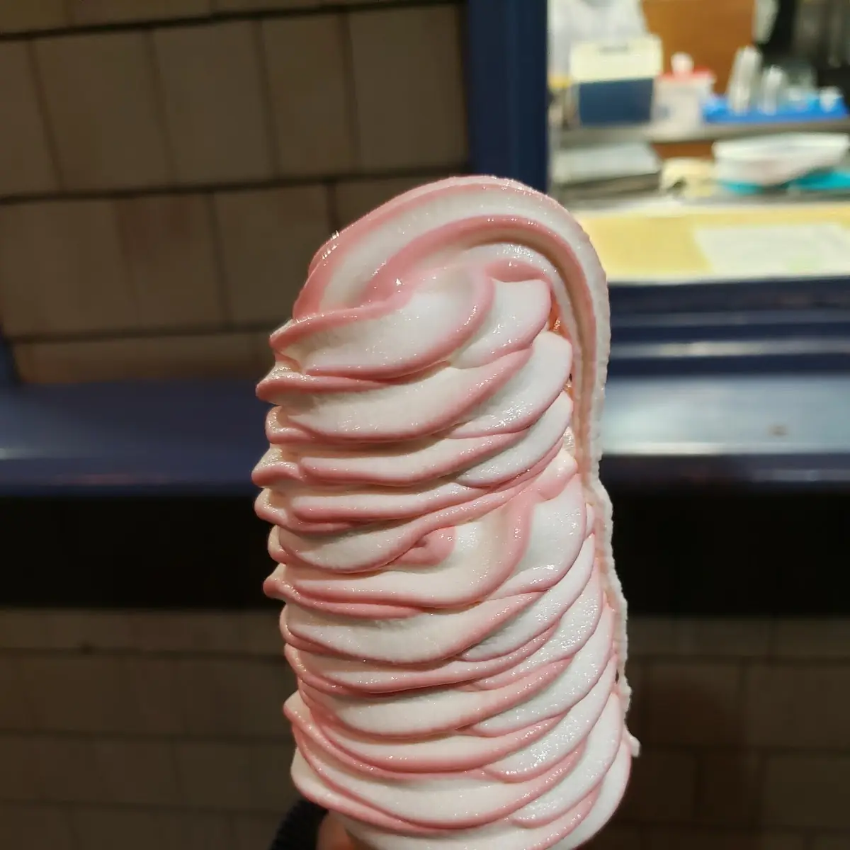 Raspberry Soft Serve Ice Cream
