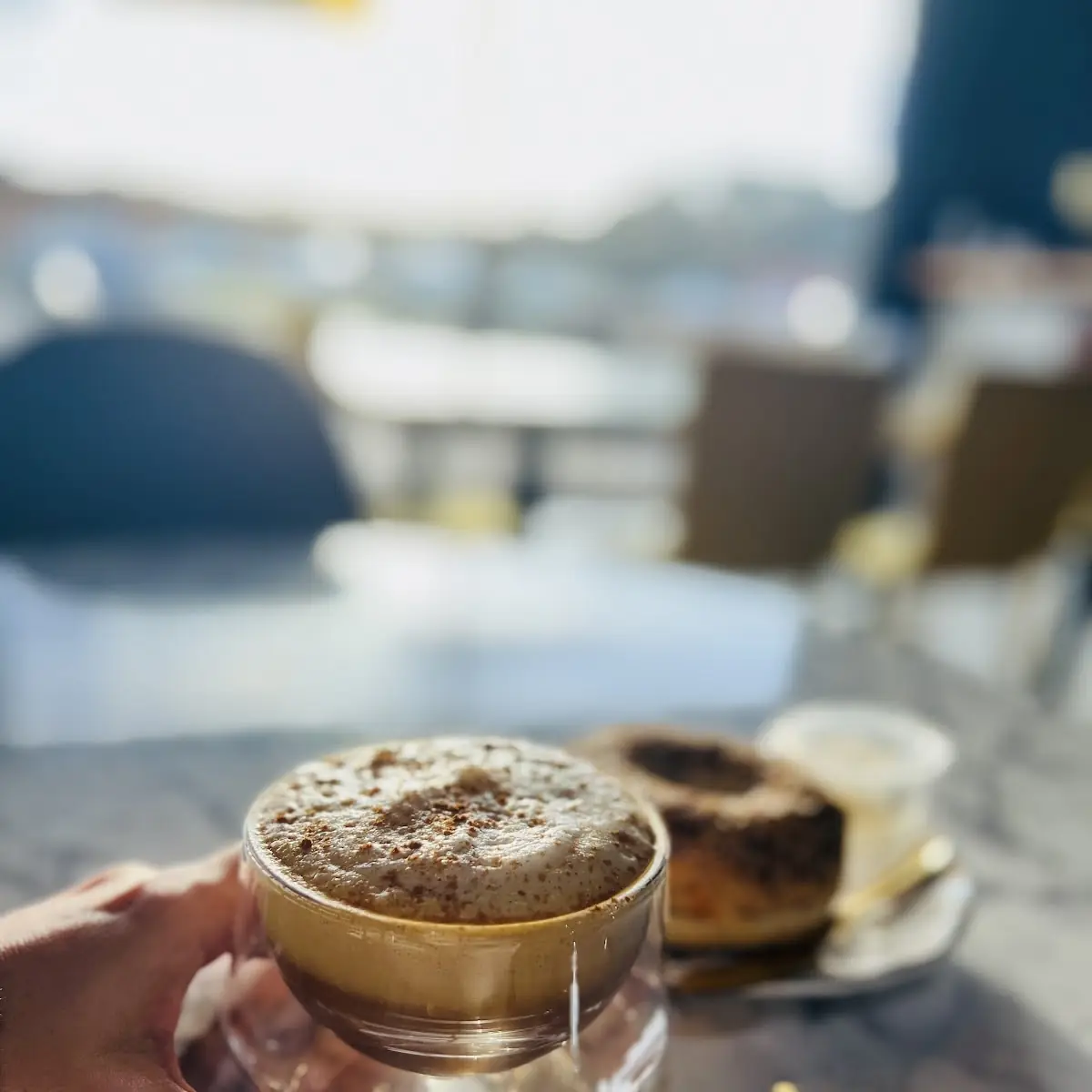Cappuccino & Everything Bagel with Cream Cheese