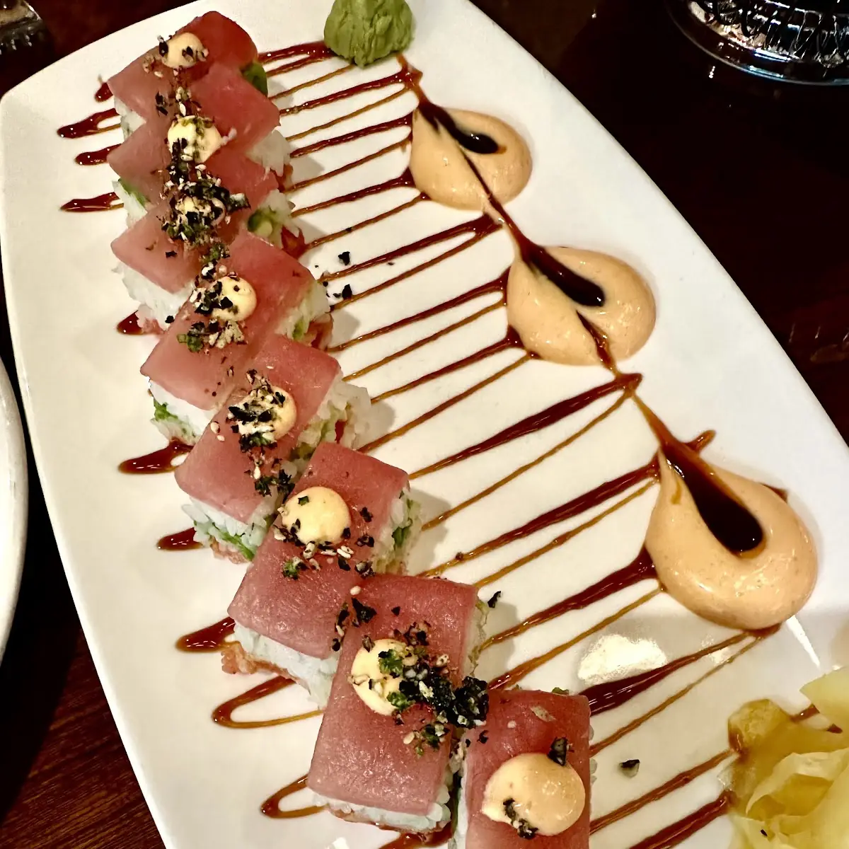 Pressed Spicy Tuna Sushi