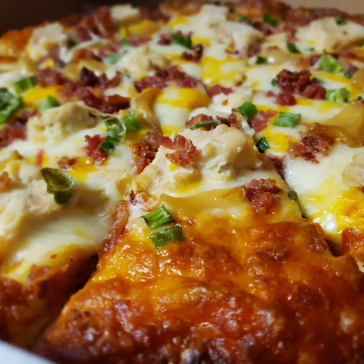 Chicken Bacon Ranch Pizza