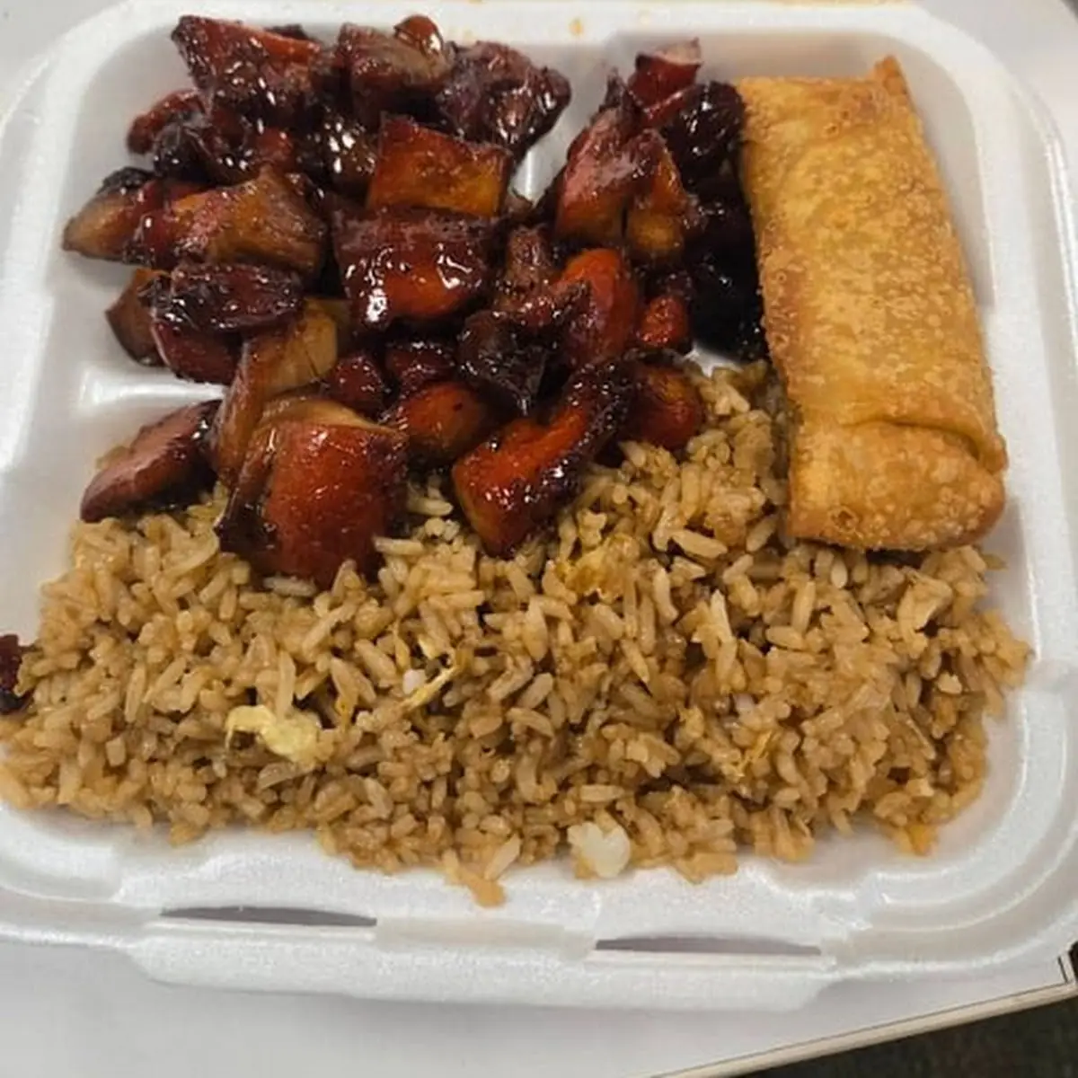 Rice Orange Chicken