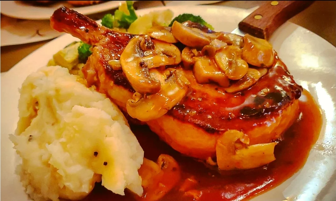 Double Cut Prime Pork Chop Marsala