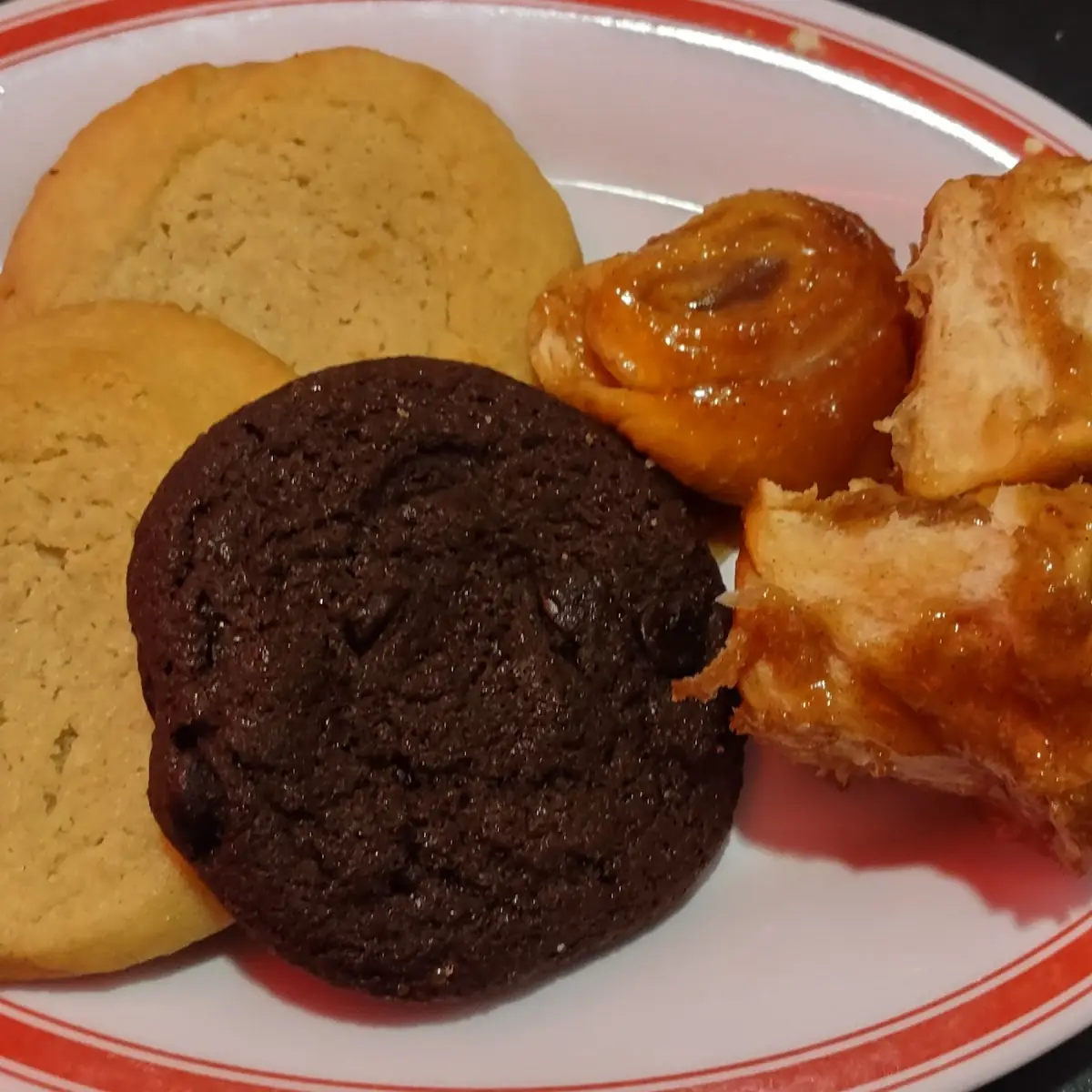 Cookies and Mini Cinnamon Rolls