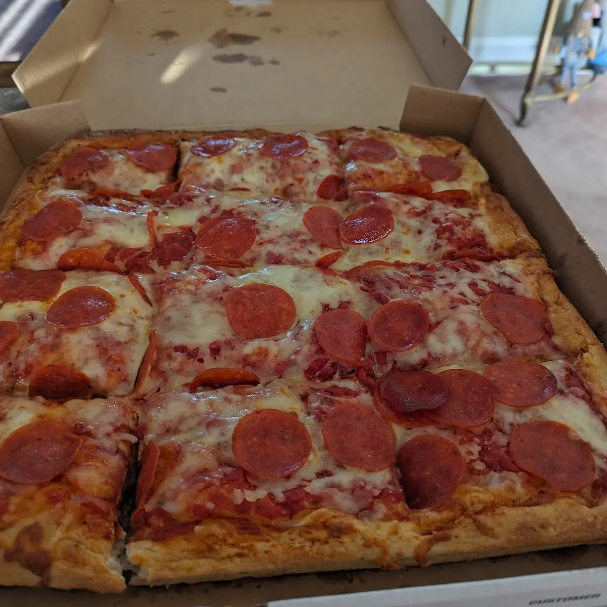Pepperoni Sicilian Pie