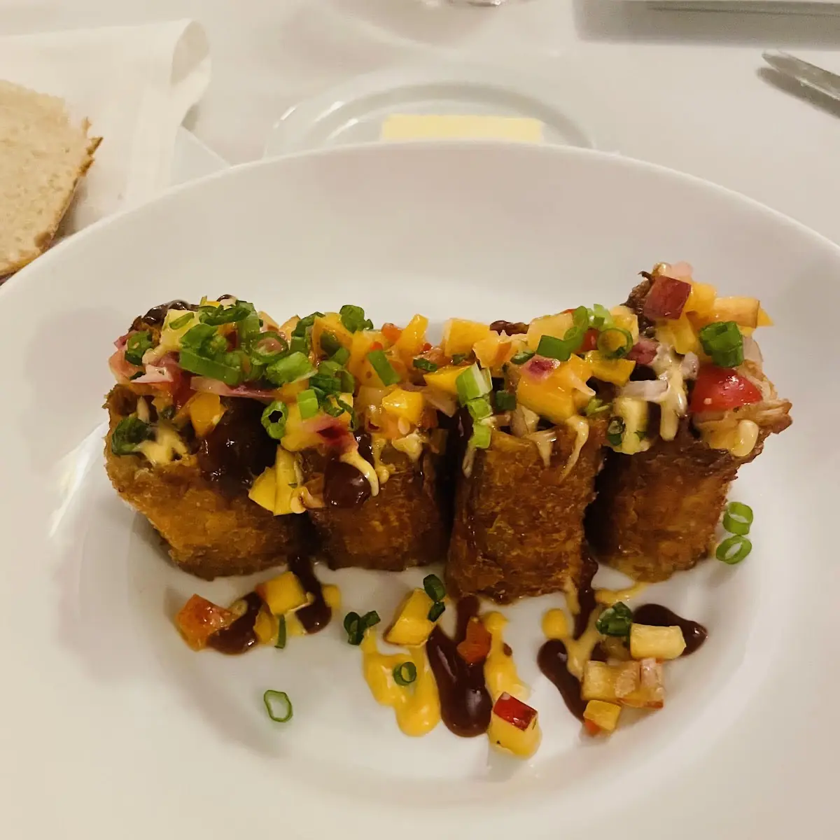 Plantain Five Spice Dusted Ahi Tuna