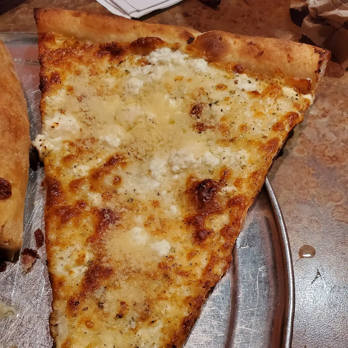 White Pizza Slice
