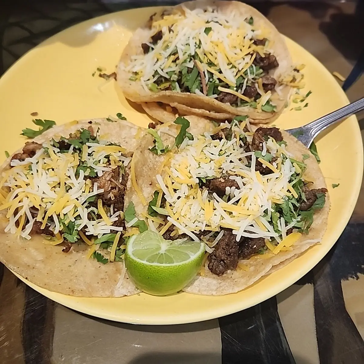 Carnitas Tacos with Cheese