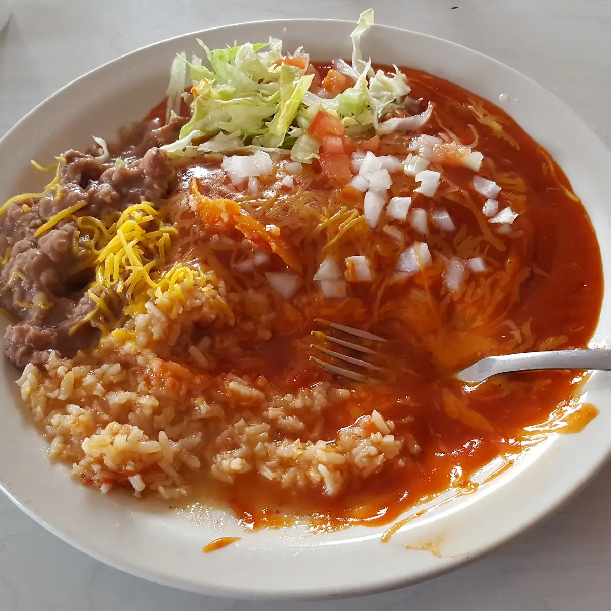 NM Red Chili Enchiladas
