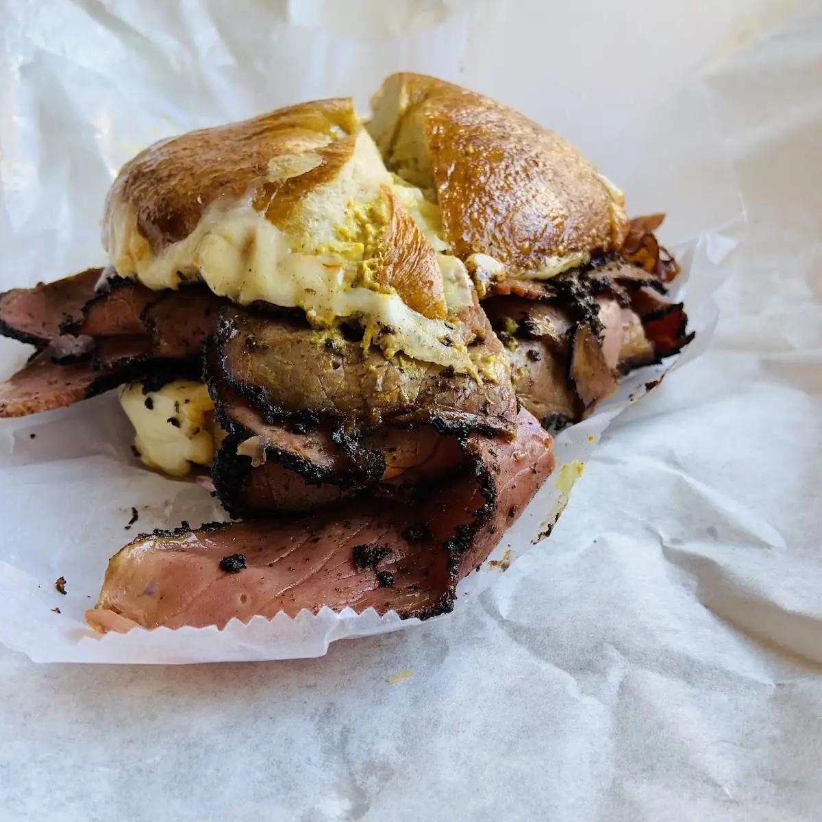 Roast Beef on Everything Bagel