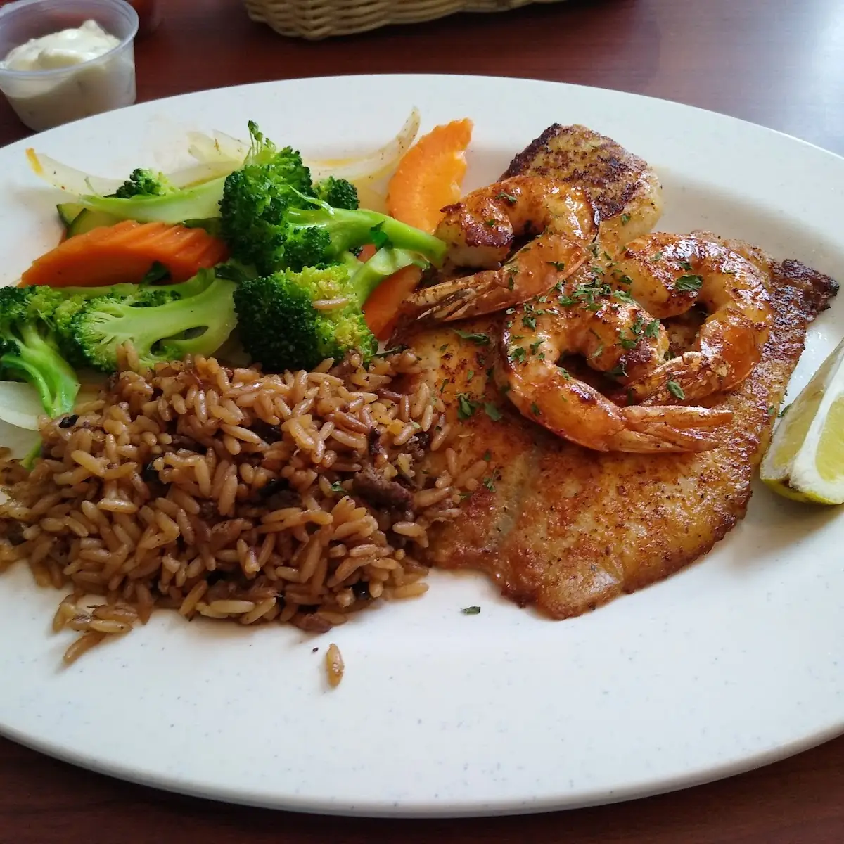 Grilled Fish and Shrimp