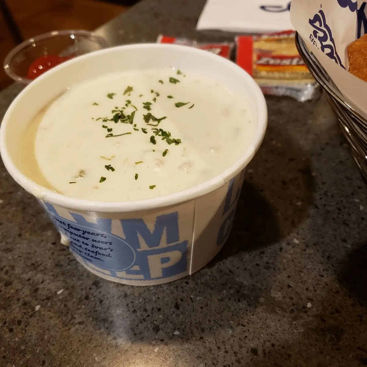 Cup White Clam Chowder