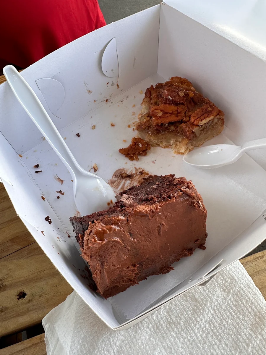 Chocolate Cake and Walnut Tart