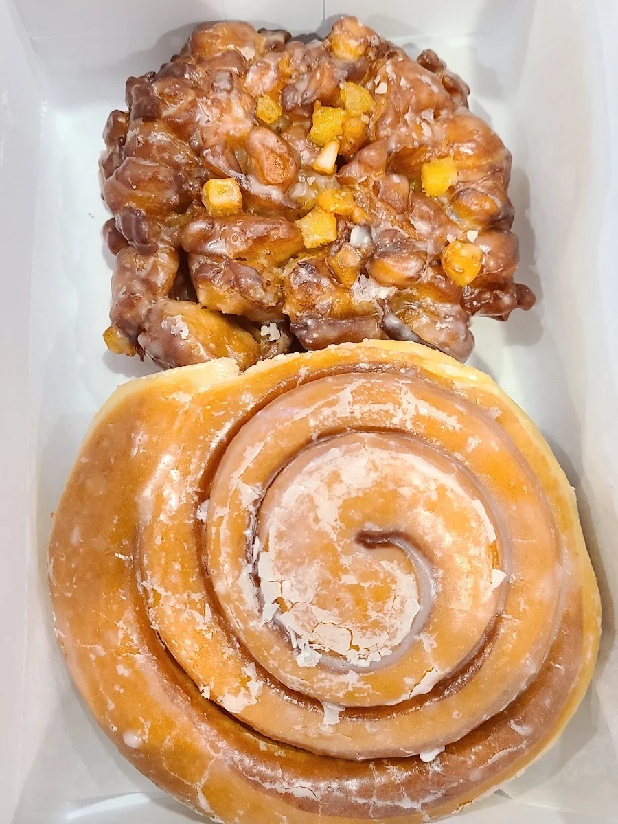 Cinnamon Roll and Fritter