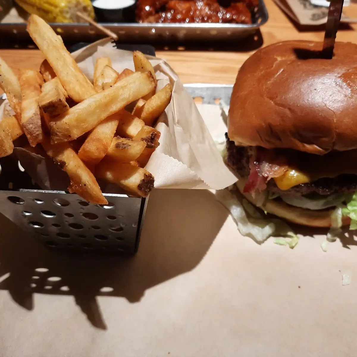 Just Bacon Burger with Fries