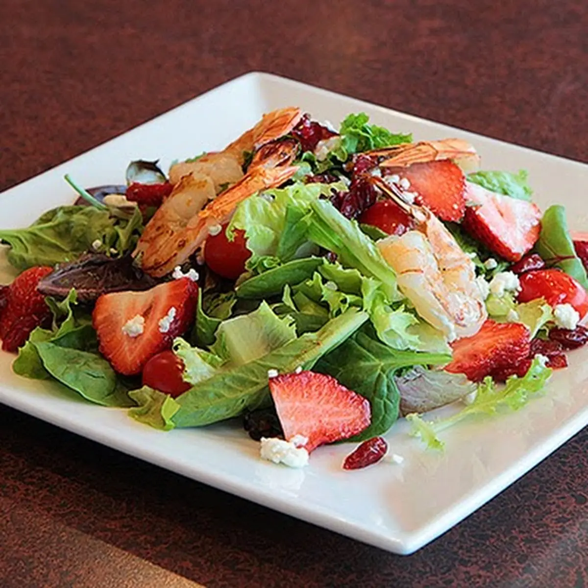 Cajun Salmon Spinach Salad