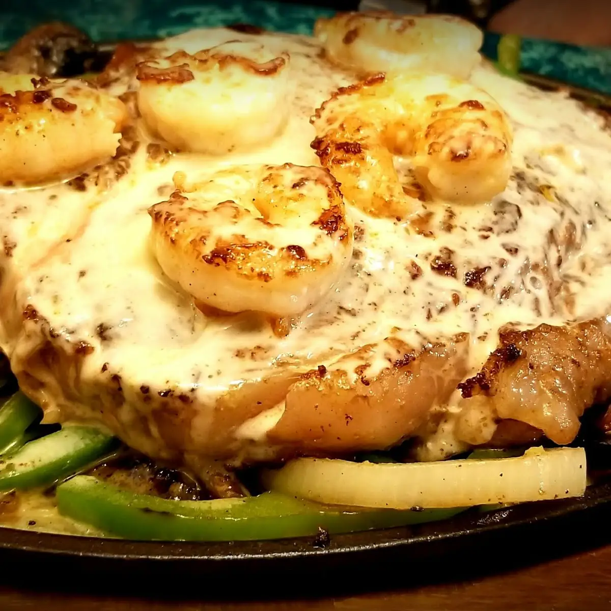 Chicken Fajitas w Shrimp Fajitas