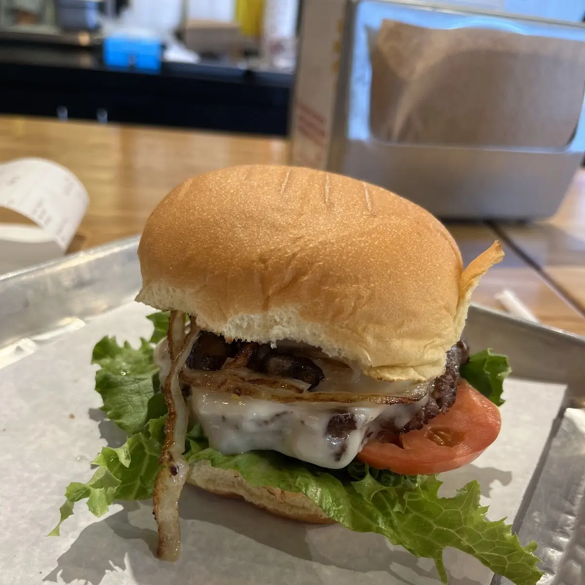 Mushroom Swiss Beef Burger