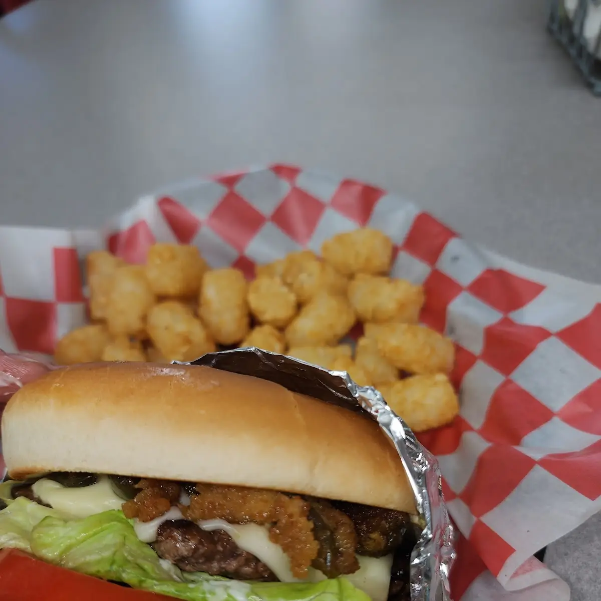 Burger with Pepper Jack Cheese