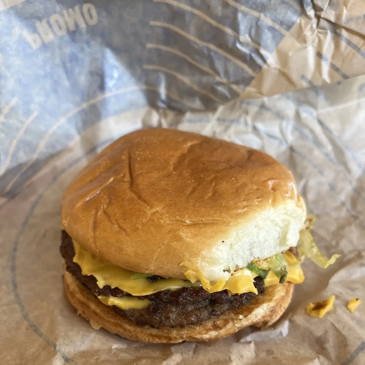 Jumbo Jack Cheeseburger