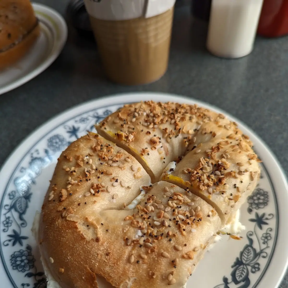 Everything Bagel with Cream Cheese