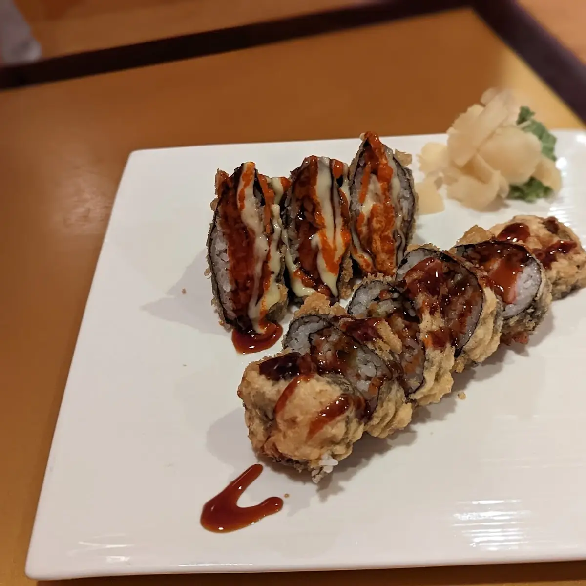 Spicy Volcano Roll and Crazy Horse