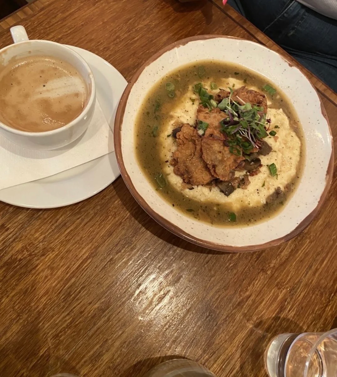 Fried Oysters and Grits