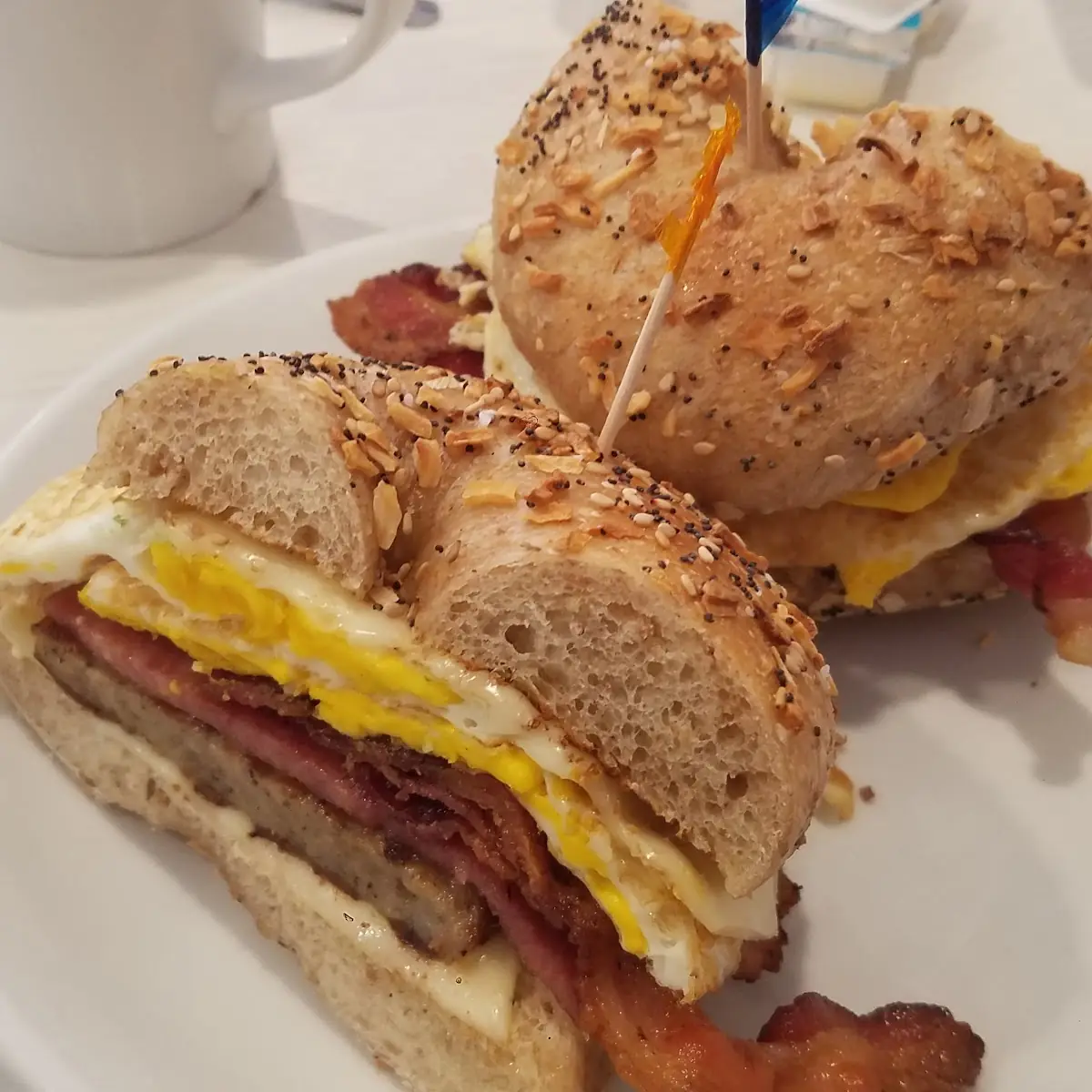 Meat Lovers Breakfast Sandwich