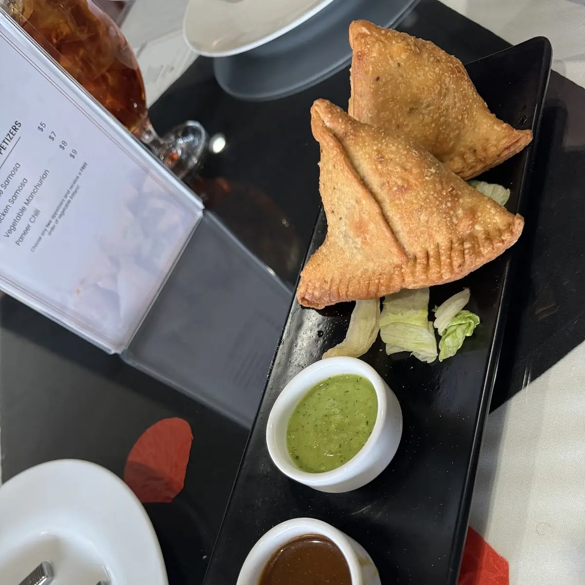 Samosa Channa Masala Soda