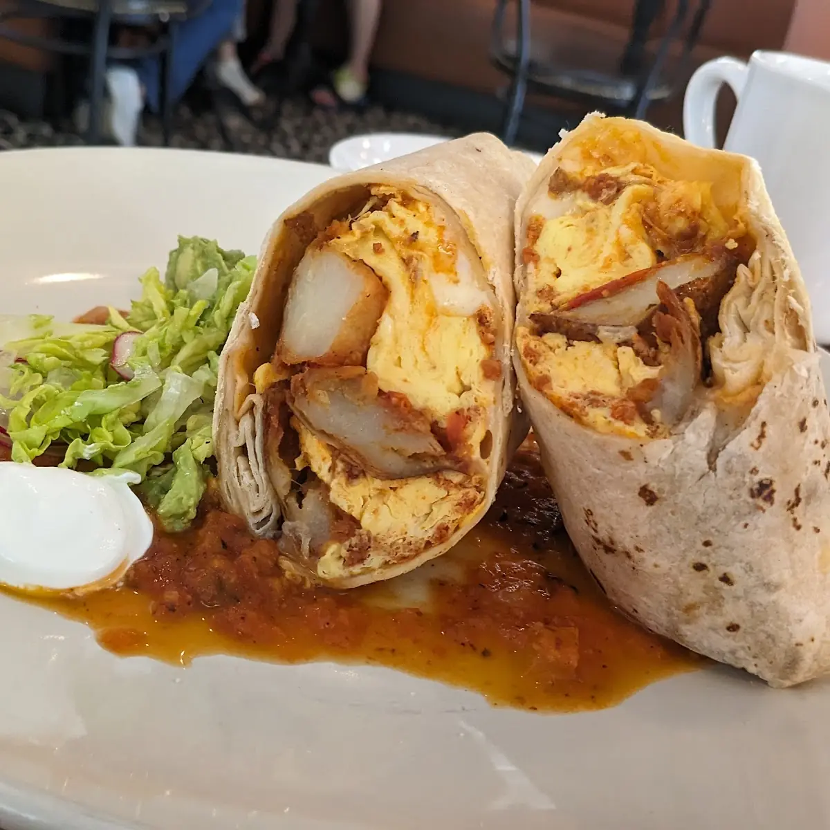 Breakfast Burrito with Sides
