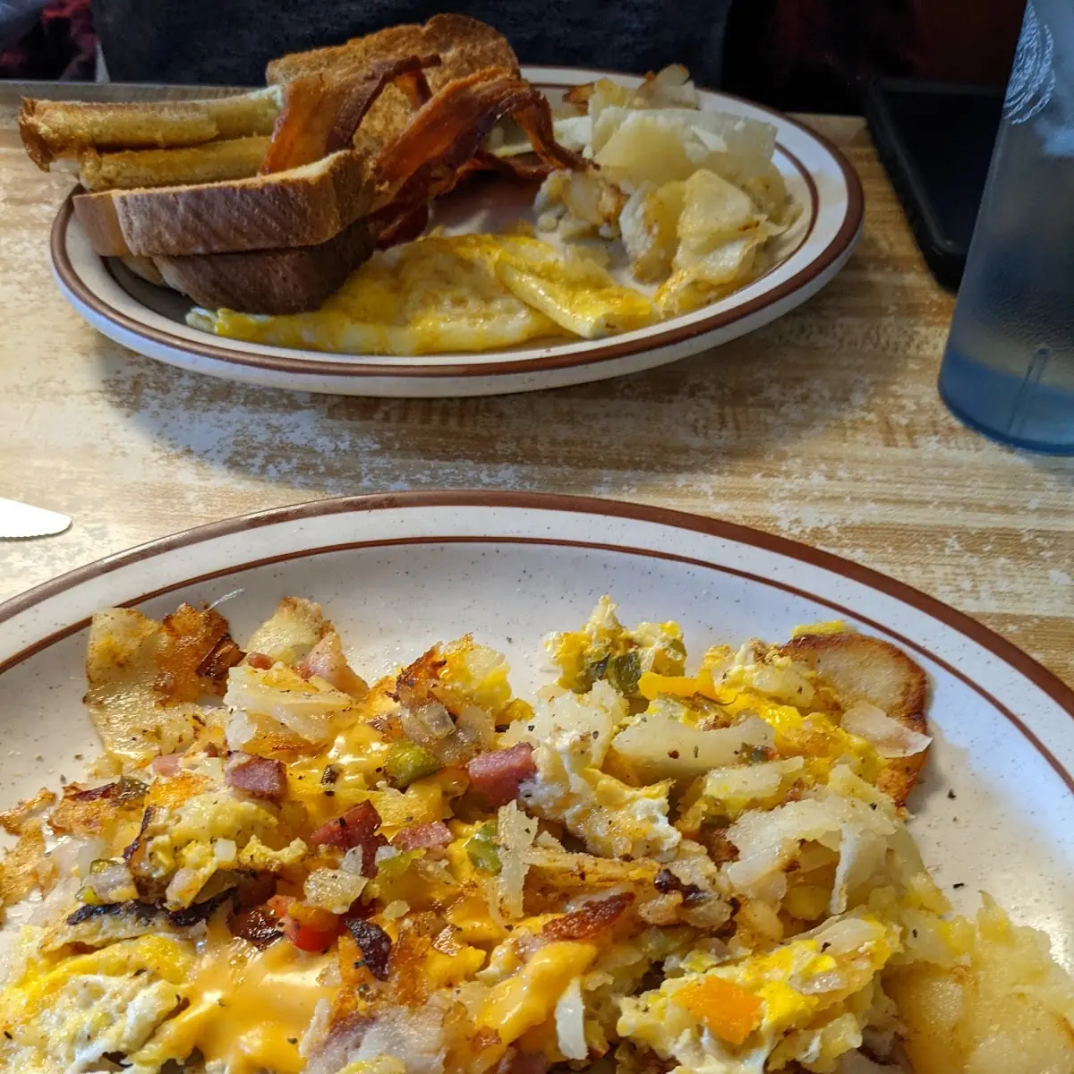 Two Eggs Home Fries Toast