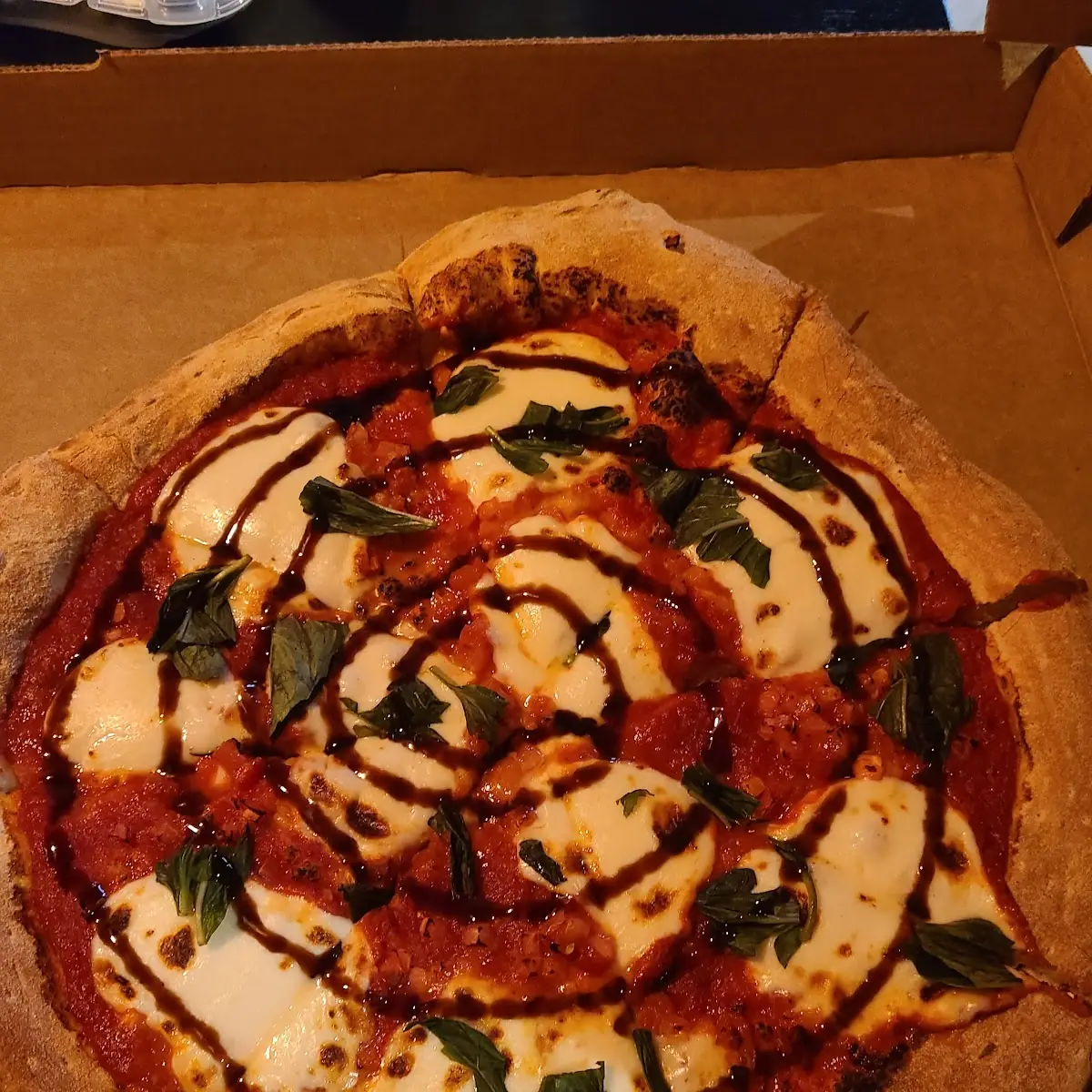 Margarita Pizza with a Balsamic Glaze
