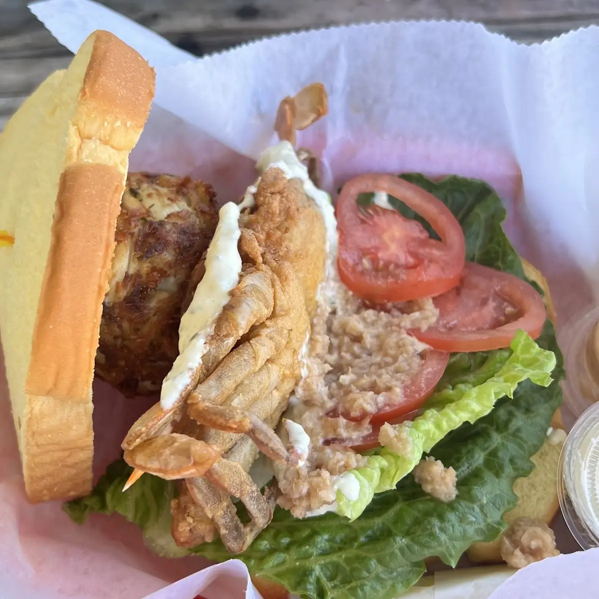 Soft Crab Cake Sandwich