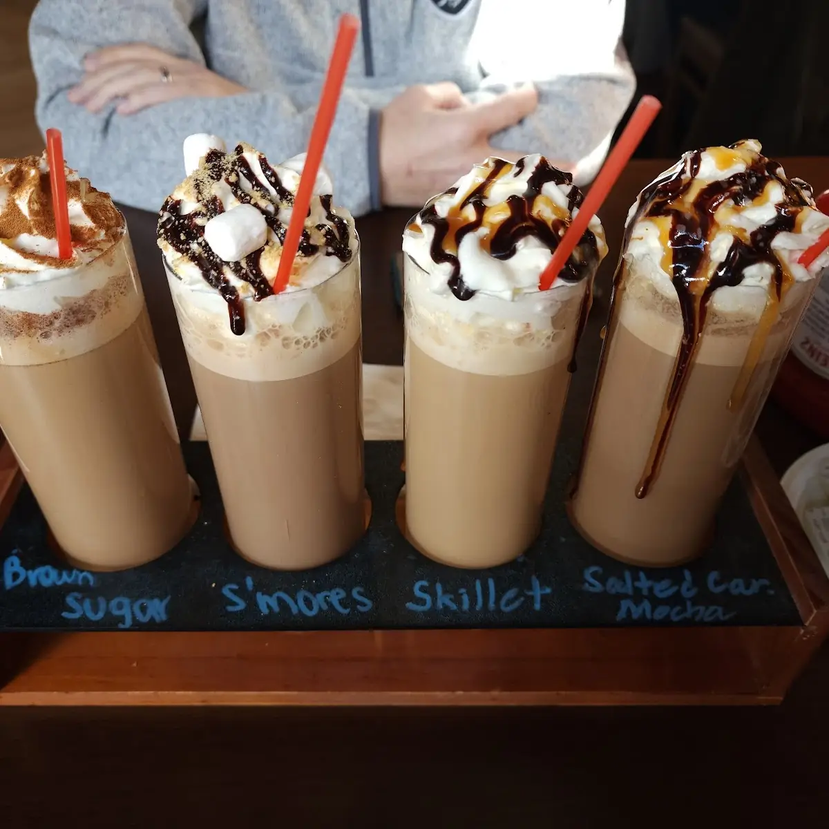 Raspberry Iced Coffee Flight