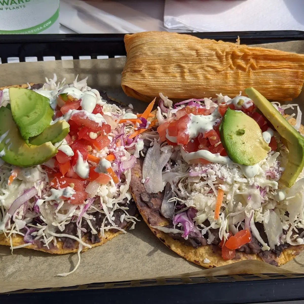 Black Bean Tostadas