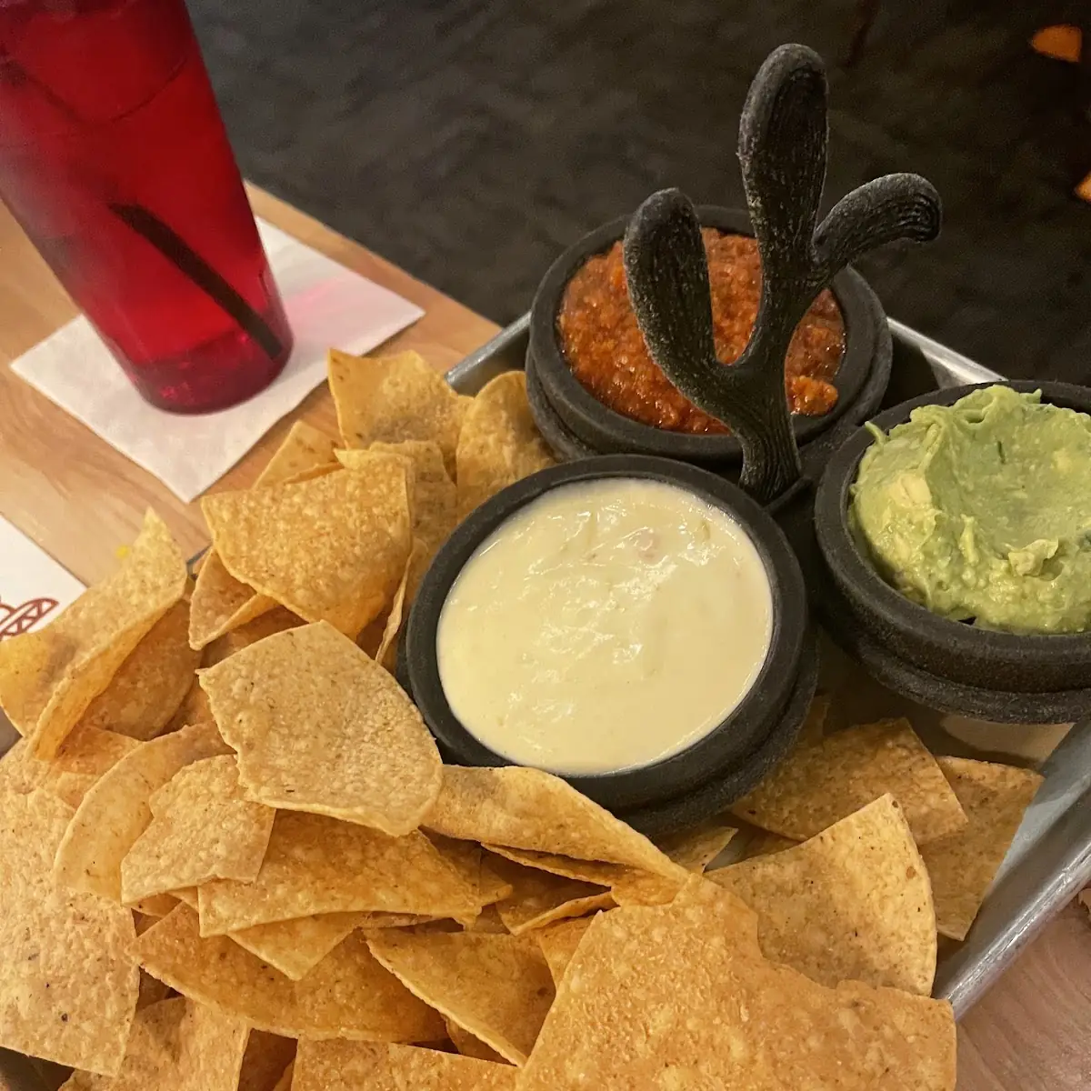 Guacamole Cheese Dip and Salsa