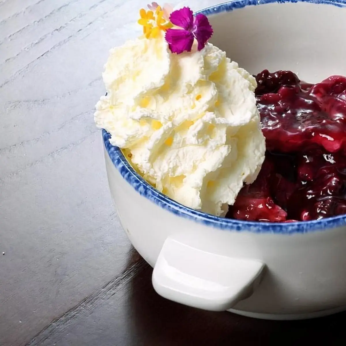 Warm Blackberry Cobbler