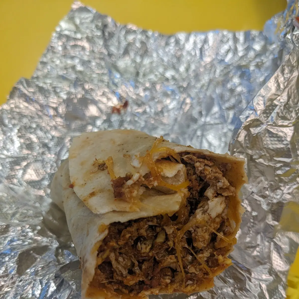 Chorizo Egg and Cheese Burrito
