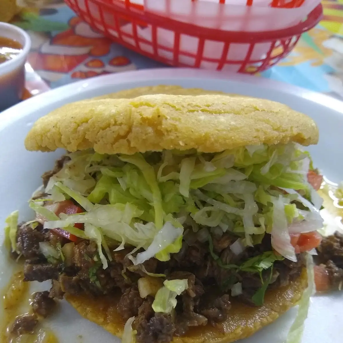 Gordita with Carne Asada