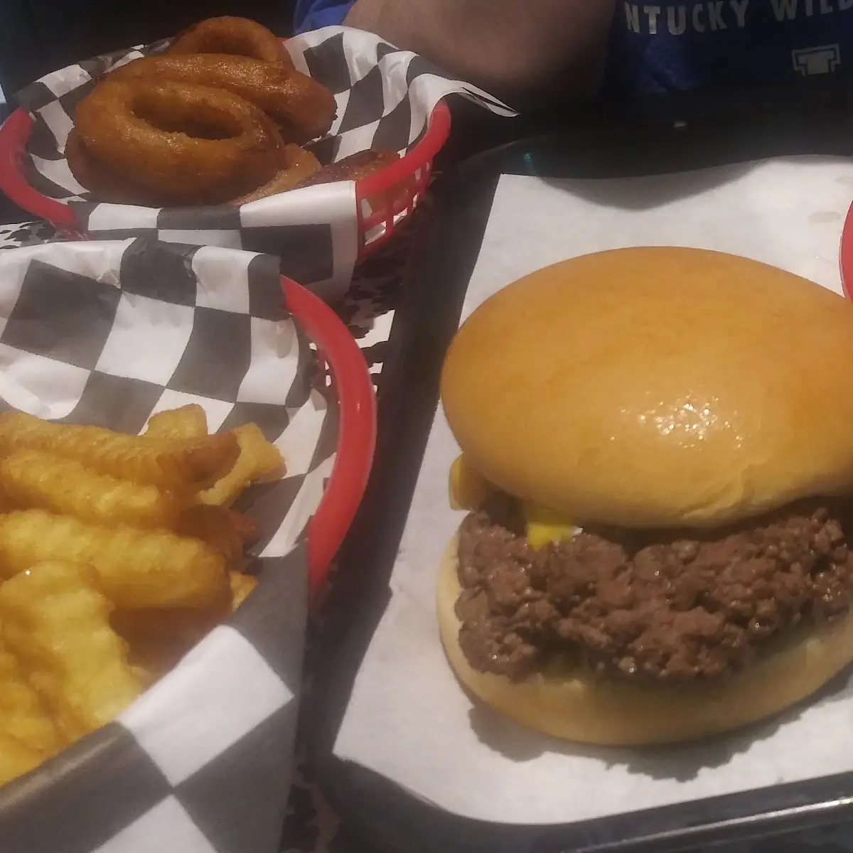 Onion Rings Double Cheeseburger