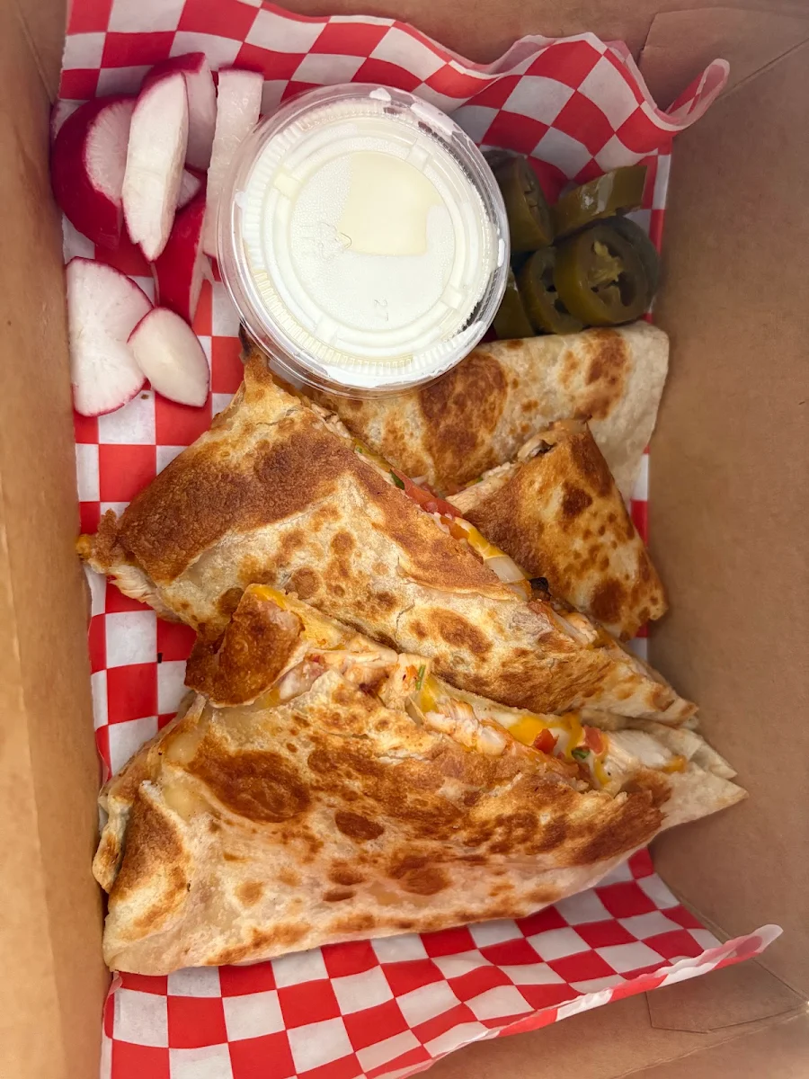 Quesadilla and Fries