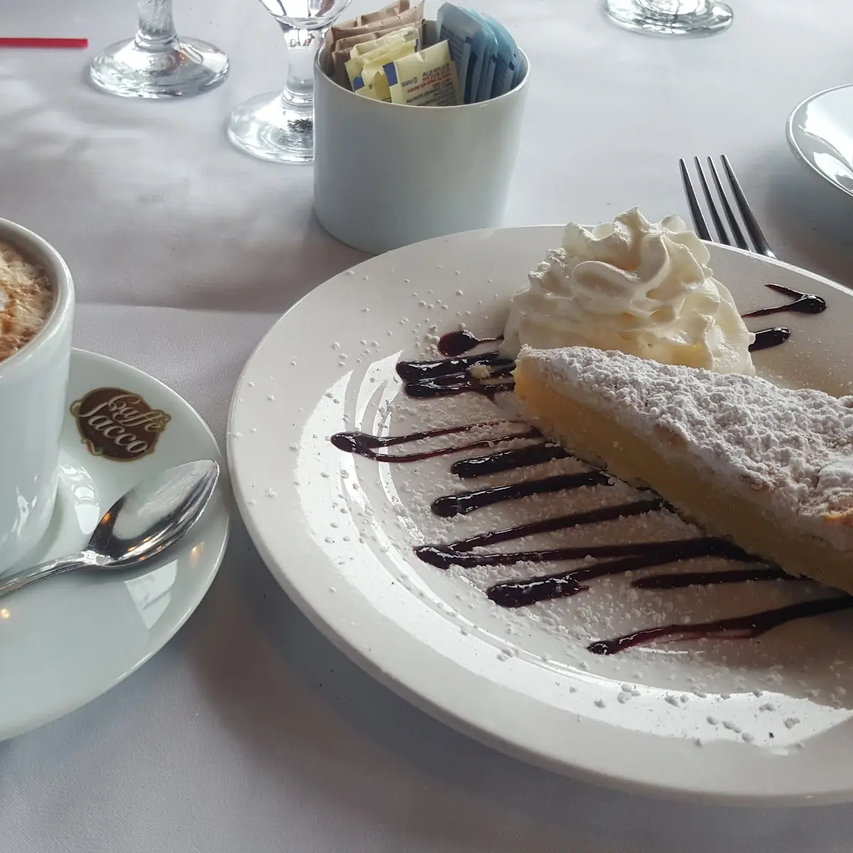 Lemon Mousse Cake Slice