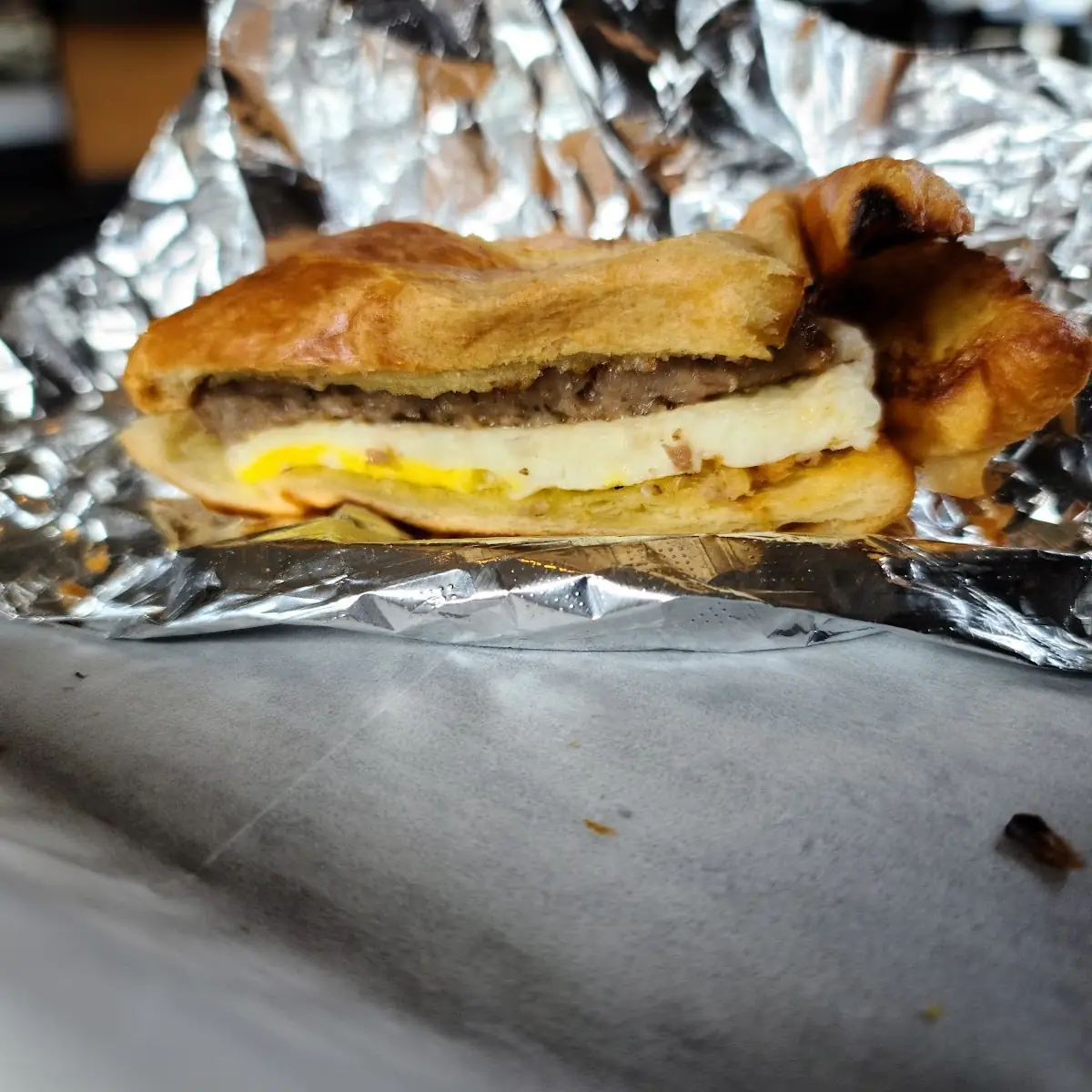 Sausage and Egg Croissant