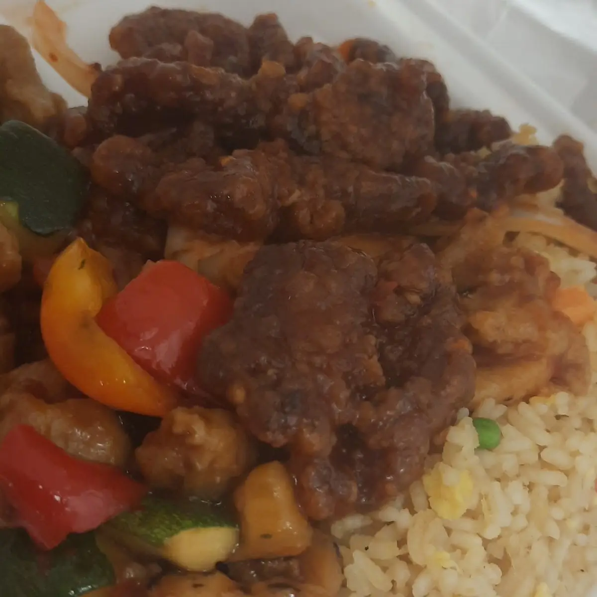 Mongolian Beef and Kung Pao Chicken